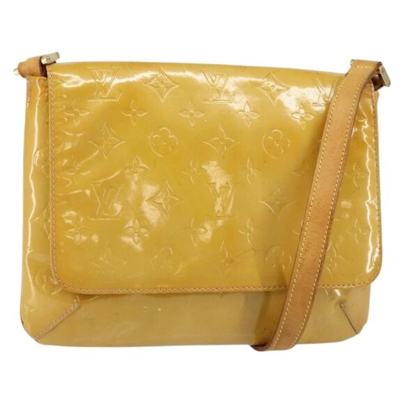 LOUIS VUITTON Monogram Vernis Thompson Street Bag Beige